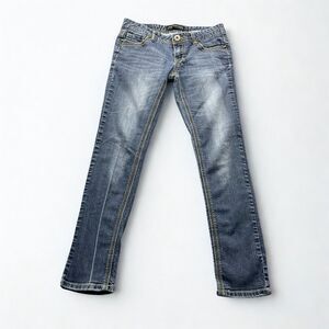 Twenty One Black Jeans Womens 5/6 Skinny Stretch Embroidered Pockets Y2K Denim